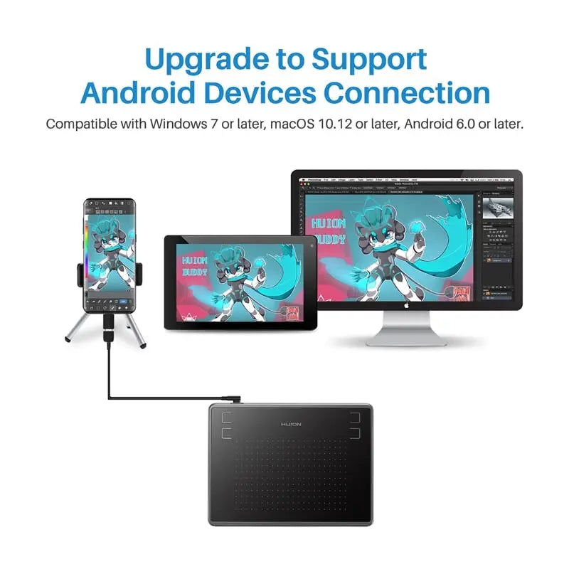 HUION H430P Graphics Drawing Digital Tablets Signature Pen Tablet Battery-free Pen HUION H430P Graphics Drawing Digital Tablets Signature Pen Tablet Battery-free Pen